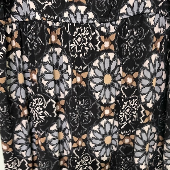 NY Collection maxi dress size Medium 5 inch ruffle around top - Picture 2 of 8